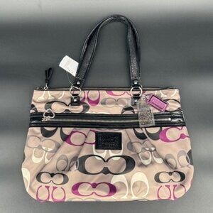 NWT Coach Daisy Optic Print Multi Glam Logo Tote Bag, F22961 (From 2012)